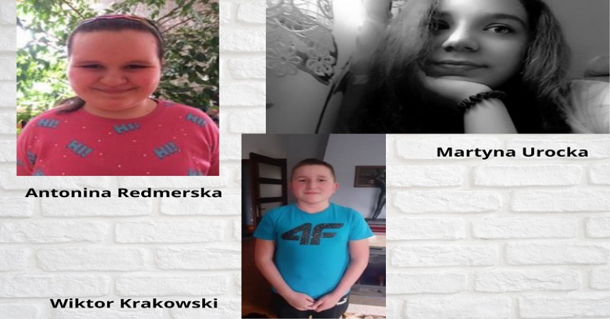 Zespół uczniów naszej szkoły w składzie: Antonina Redmerska, Martyna Urocka oraz Wiktor Krakowski znalazł się w gronie finalistów projektu.