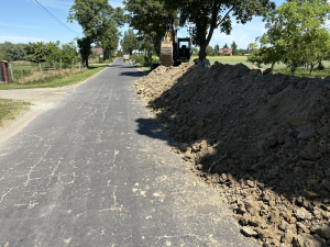 Utrudnienia na drodze w miejscowości Walentowo