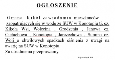 ogłoszenie