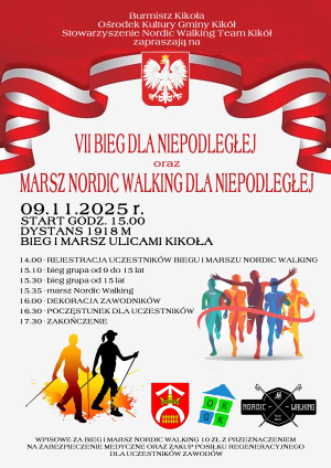 VII Bieg dla Niepodległej i Marsz Nordic Walking dla Niepodległej