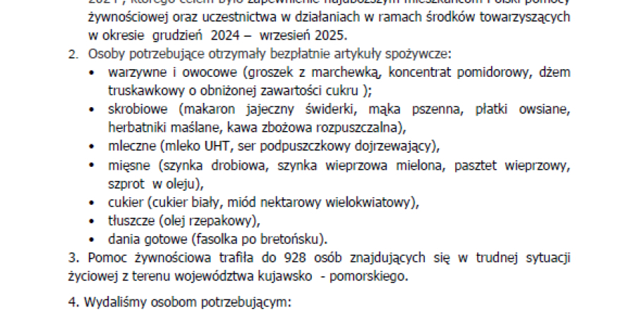 PODPROGRAM 2024– efekty