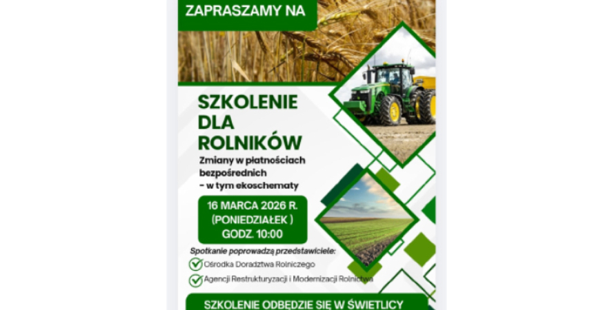 Szkolenie dla rolników
