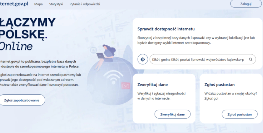 Mieszkańcu – sprawdź dostępność internetu i...