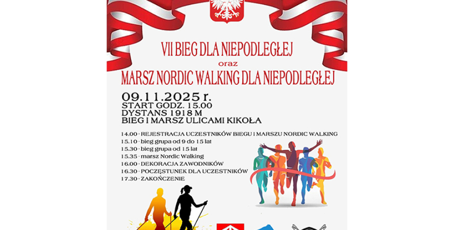 VII Bieg dla Niepodległej i Marsz Nordic Walking...