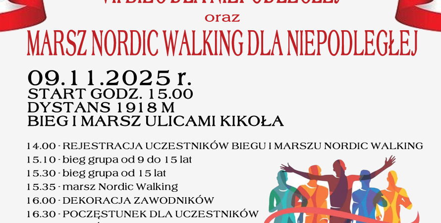 VII Bieg dla Niepodległej i Marsz Nordic Walking...